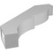 Ekena Millwork 3-in. W x 18-in. D x 18-in. H Valencia Architectural Grade PVC Knee Brace BRCP03X18X18VAL - alternate 4